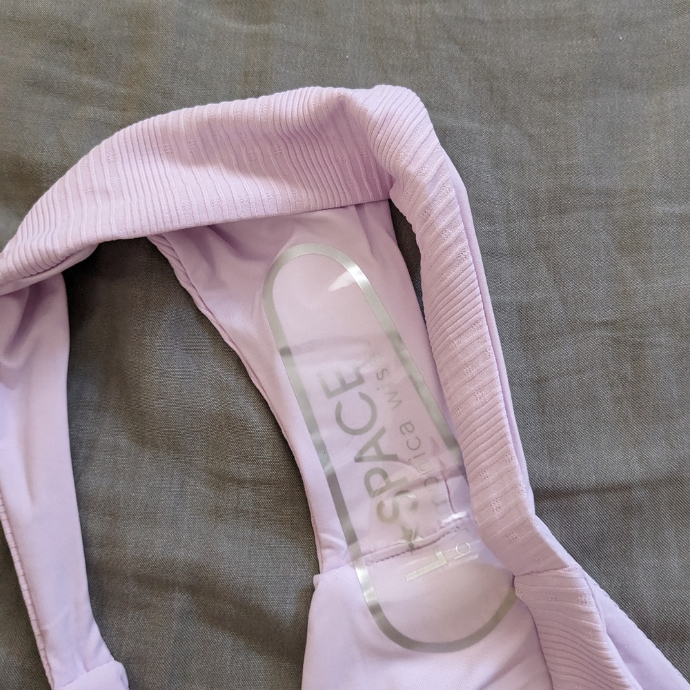 L*Space Camacho Bikini Bottom Pointelle Rib Peony - Picture 3 of 7